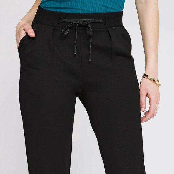 EUC Women's BETABRAND Soho Jogger Slim Crop Pants #W1650-BK | Size Large - Picture 2 of 8